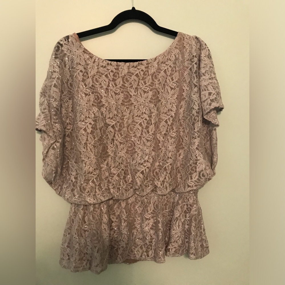 J.R. Nites silver blouse